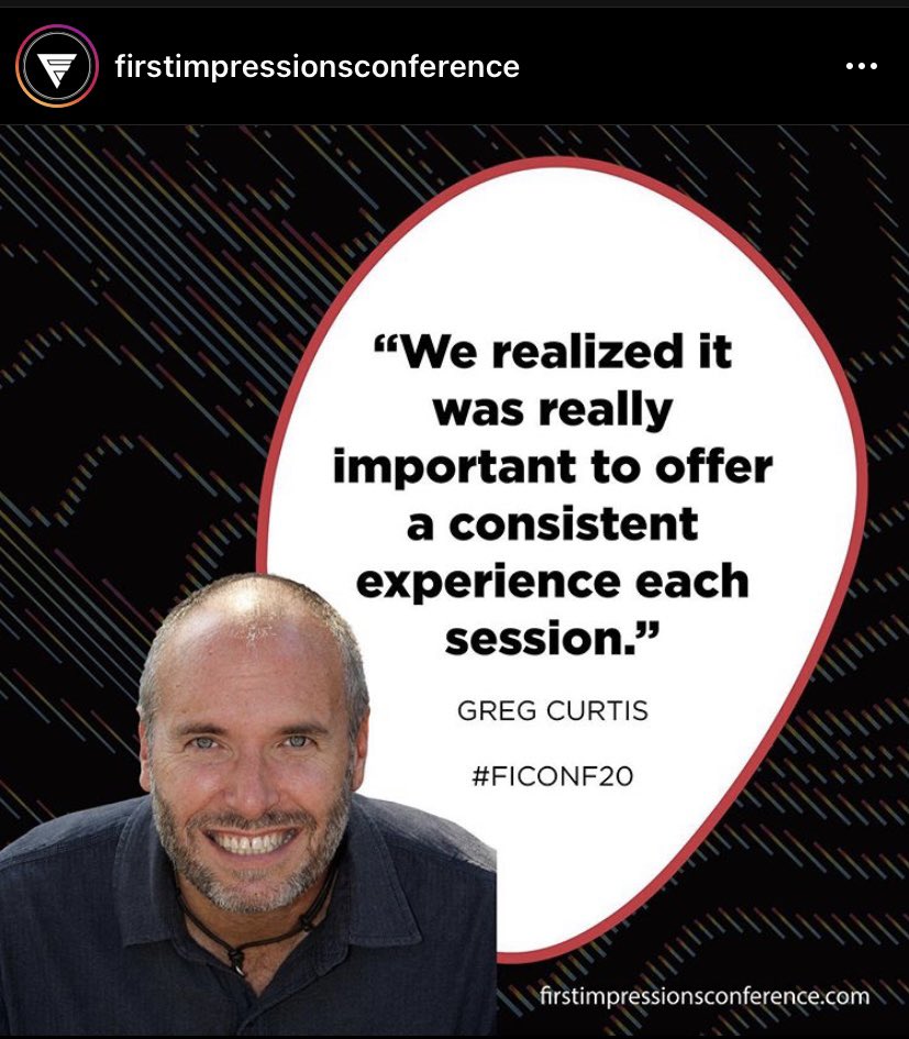 Sammy317's tweet photo. I was honored to be a part of the #FirstImpressionsConference Thanks ⁦@GregAtkinson⁩ for the invite. #FICON20 #StrongerTogether https://t.co/rNRgaFSRGj