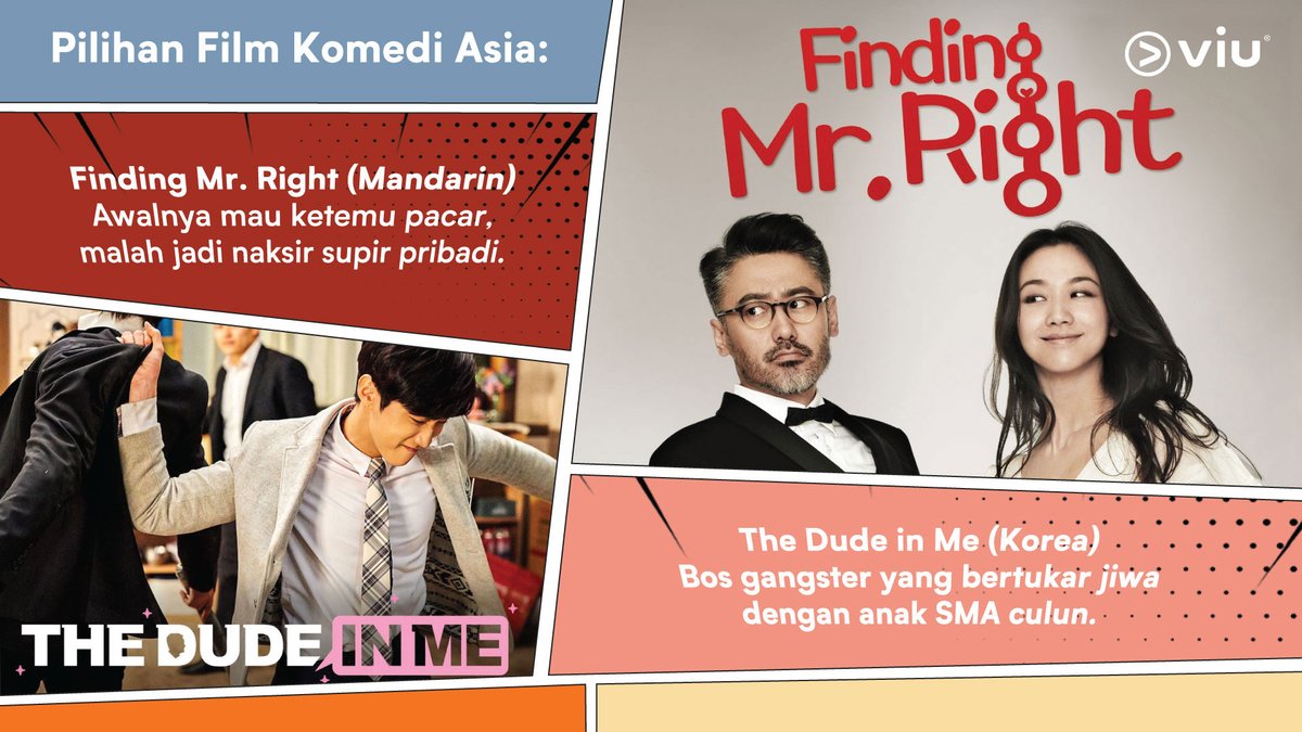 Viu_ID's tweet photo. Selamat malam minggu, Viuers!🥰
Siapa yang lagi bingung mau ngapain malam ini? Tenang, aku punya 4 rekomendasi #filmkomediAsia yang pastinya bikin gemes, ngakak, dan mood kamu happy!
Hayoo mau nonton yang mana di #Viu?🤩
#ThePerfectHusband #MayWho #TheDudeInMe #FindingMrRight https://t.co/vUJffKl7OU