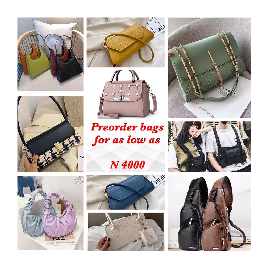 _nvli's tweet photo. Hello !!!

I have these bags available on preorder . Dm to place an order. Price of each item is on the picture 

Please like and retweet 🙏🏽🙏🏽🙏🏽

Asuu University EndSARS endpolice brutalityinnigeria https://t.co/K23hXHHLif