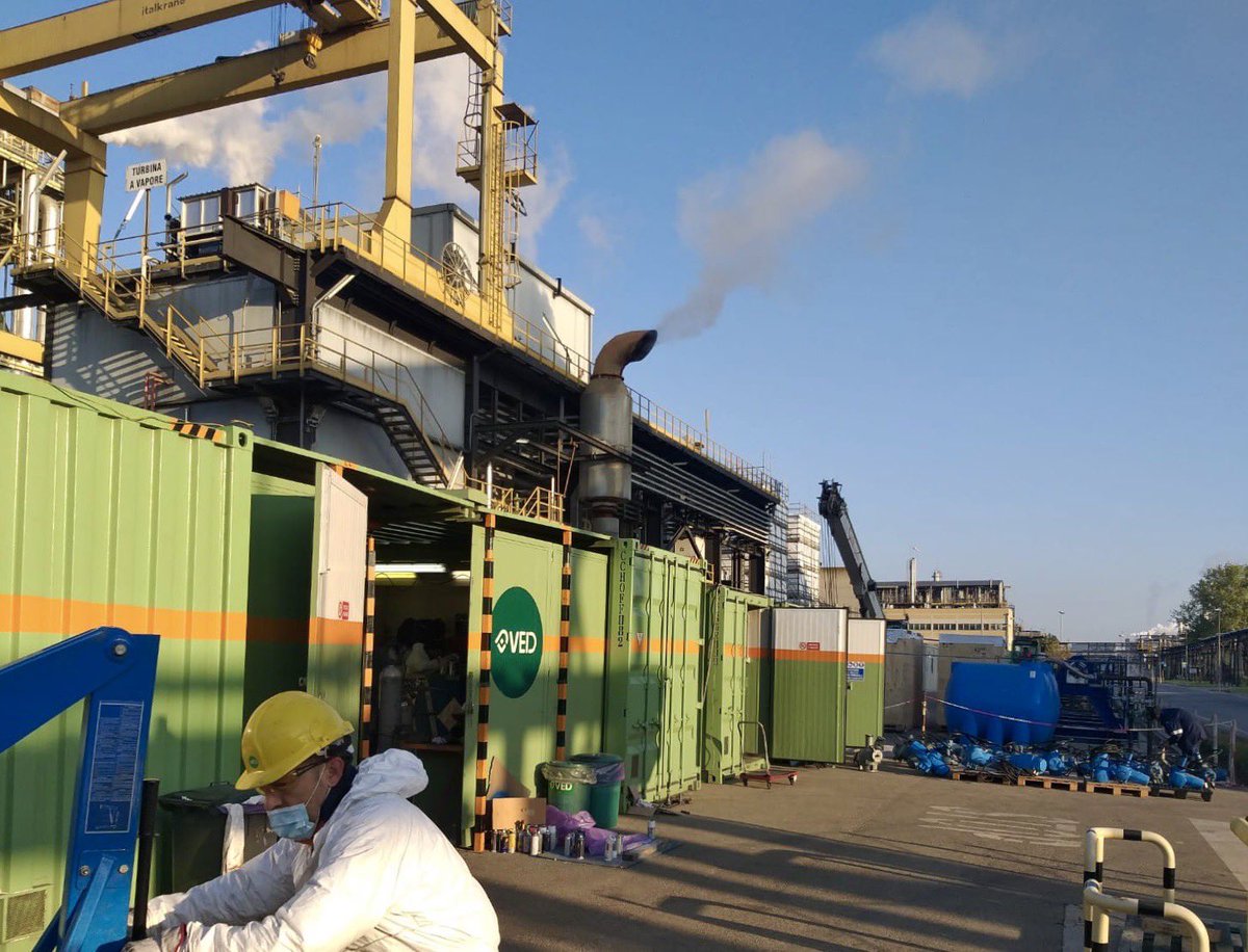 VedSRL's tweet photo. Work in progress - Power Plant Major #Turnaround - Ravenna - Italy. #Ved #CoemiVedGroup #Eni #ValveMaintenanceService https://t.co/DyrRBG6NxM