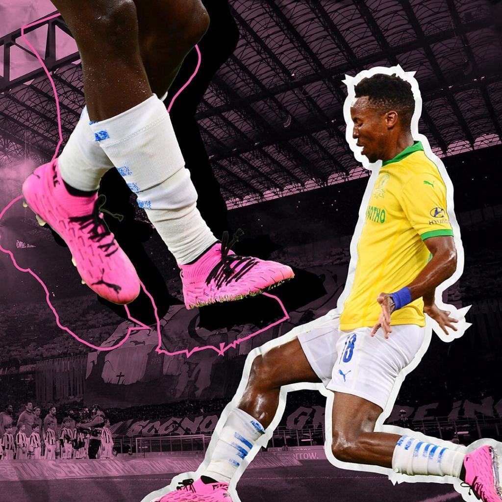 PUMASouthAfrica's tweet photo. The fastest wheels for PSL Player of the Season  🏎 Turbo pack available online at https://t.co/4iUSzFALeg and in-store 📍 Shop Turbo Pack Future boot : https://t.co/8vWkBOVfEP
@pumafootball @Masandawana https://t.co/n7yYOCNbQS