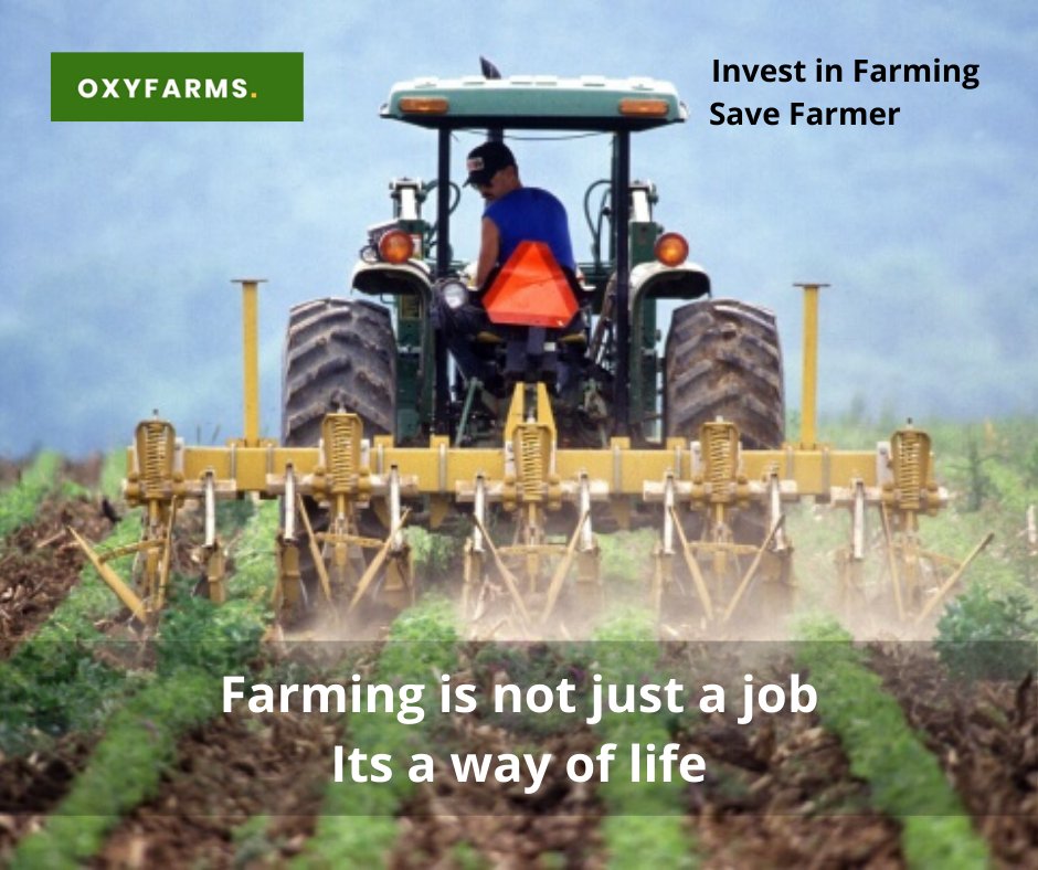 Farming is not just a job Its a way of life 
For more information 
visit: oxyfarms.com 
#OXYFARMS #investinfarming #savefarmer #farmerslivesmatter #farmersmarket #farmersloan #success #innovation #technology #culture #personaldevelopment #sustainability #fundraising