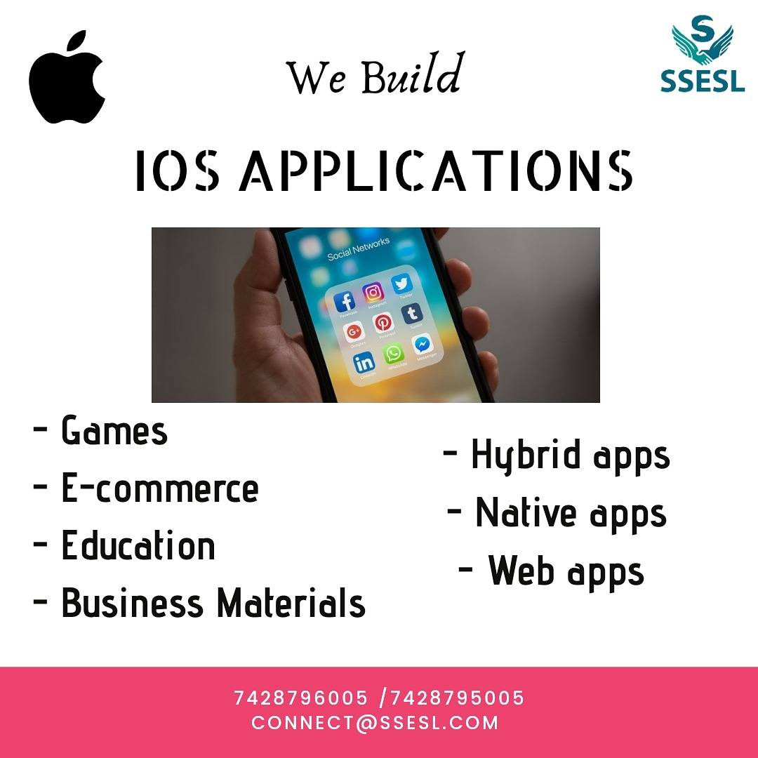 SSESL2's tweet photo. We Build IOS APPLICATIONS

- Hybrid apps
- Native apps
- Web apps

Categories

- Games
- E-commerce
- Education
- Business Materials

Contact SSESL now
7428796005 /7428795005

Connect@ssesl.com

Or Visit
https://t.co/zz3okWQCRw

#appdevelopment  #iosapp #iosappdevelopment https://t.co/H9N5kaXfeI