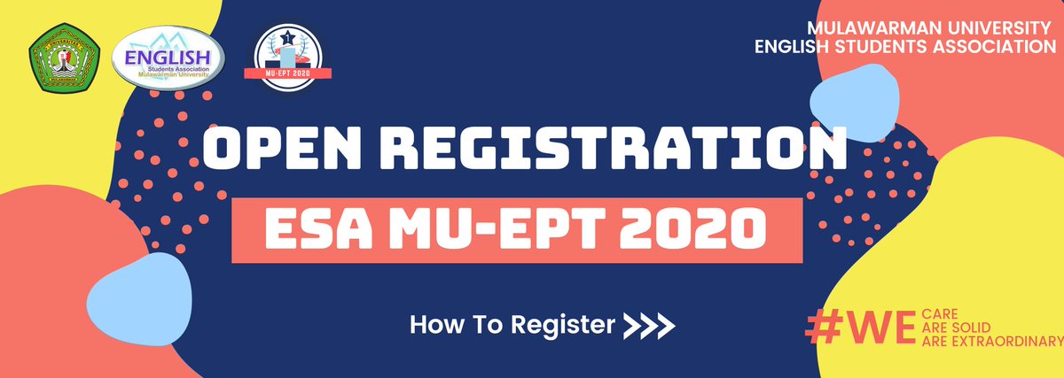 esaunmul's tweet photo. Hi guys!! 
MU-EPT registration is open! 

The registration starts from:
Date: 6th- 18th November 2020
Via: Google Form

Registration fee: IDR 110K
Requirement: a copy of student's card (KTM)

#ESA
#WeCare
#WeAreSolid
#WeAreExtraordinary https://t.co/0MOxhfdZOn