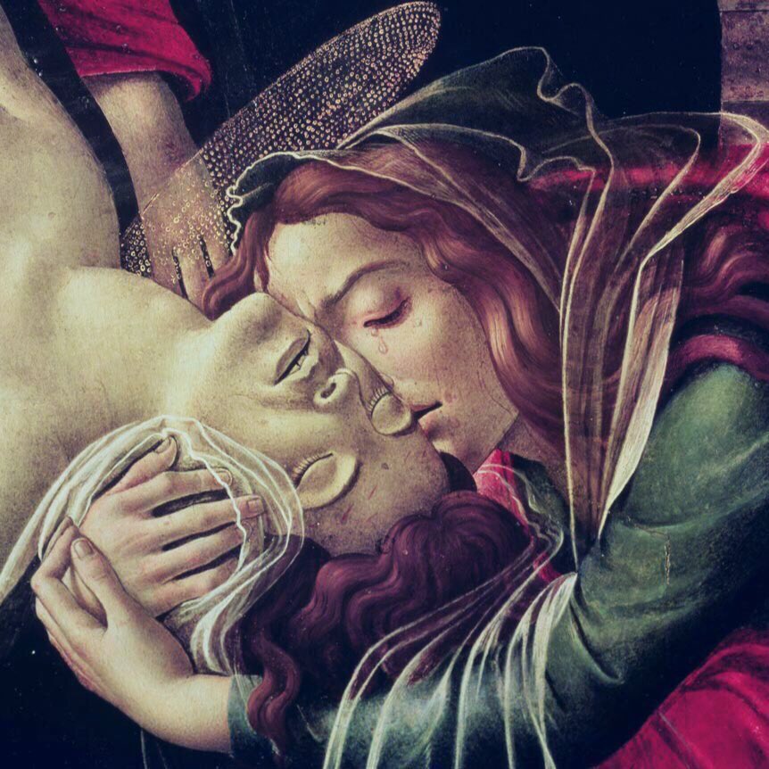 Lamentation over the Dead Christ (c1490) is a powerful image of grief. In this work the painter puts every ounce of his faith into one image. The painting confronts us with both the belief & the genius of the Italian artist.