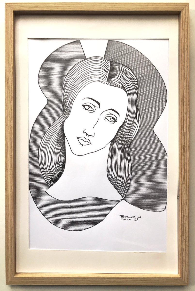 I’m fascinated with the challenge that Renaissance artists faced in depicting sacred figures. They sought to portray beauty, wisdom & holiness. I created these two original line drawings based on Botticelli. If you’re interested just message me to buy for just €149 the pair!