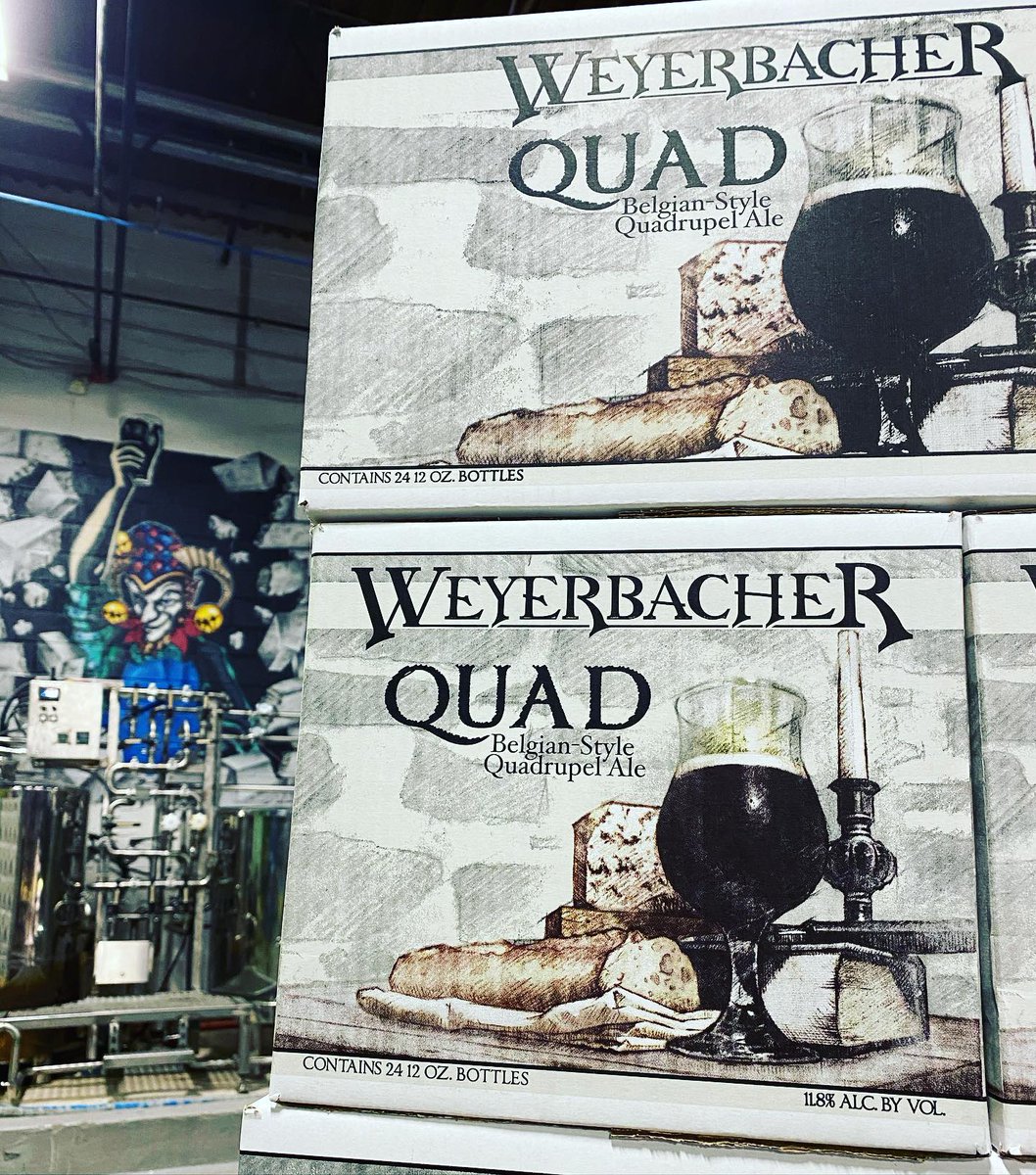 We've got QUAD back in stock at the Taproom in Easton! 

Join us today and grab a pour or two, as well as some for home in 4-pack, cases or crowlers! 

We open at noon!