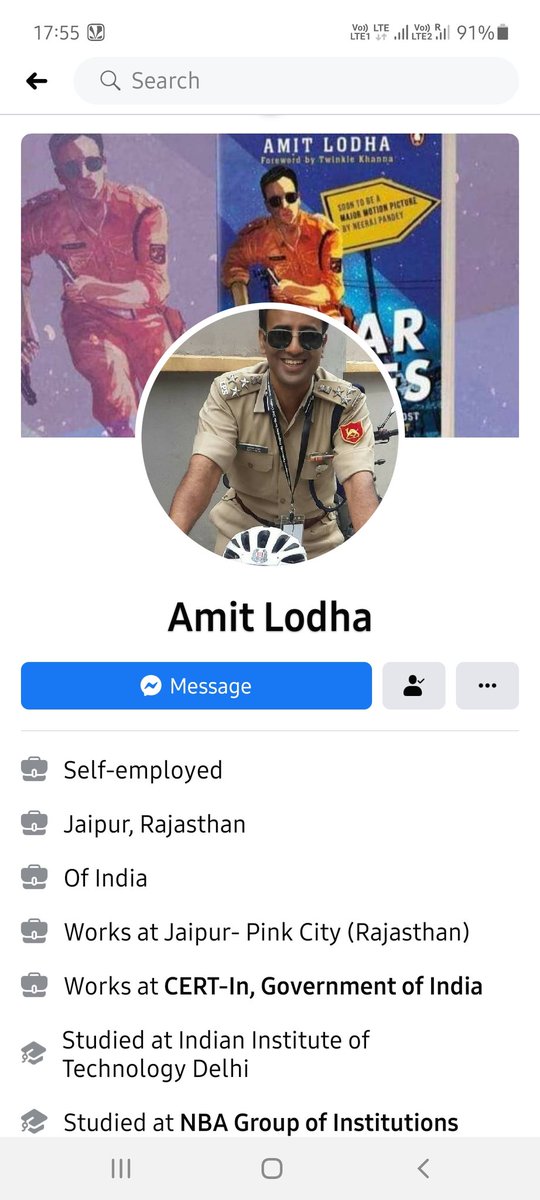 sumrav_arya's tweet photo. @Ipsamitlodha7 sir someone is creating ur fake profile on fb
https://t.co/UKSy2Cqgng

Plz report it
#fake #amitlodha https://t.co/L4zdkMJyjU