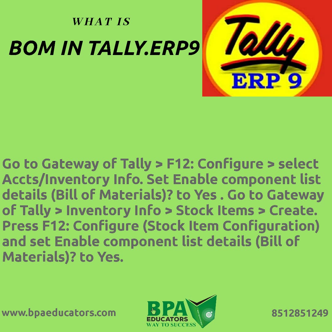 bpa_educators's tweet photo. #Tip :- #BOM in #tally
To get more updates to join VIP COMMUNITY OF BPA EDUCATORS- https://t.co/f6Qs7i9Rav
Website: https://t.co/n7hdjKQQg7
Instagram: https://t.co/9RkVkgDkNN
Facebook: https://t.co/94jGEGEskZ
YouTube - https://t.co/3ELPLpJC8e
#tallyhacks #tallytips #tally https://t.co/0a8yj7OkCr
