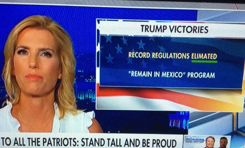 DailyTypo's tweet photo. DT 1416: @FoxNews. Some extraneous letters were also "elimated." #typo https://t.co/OyGVxTu9bh