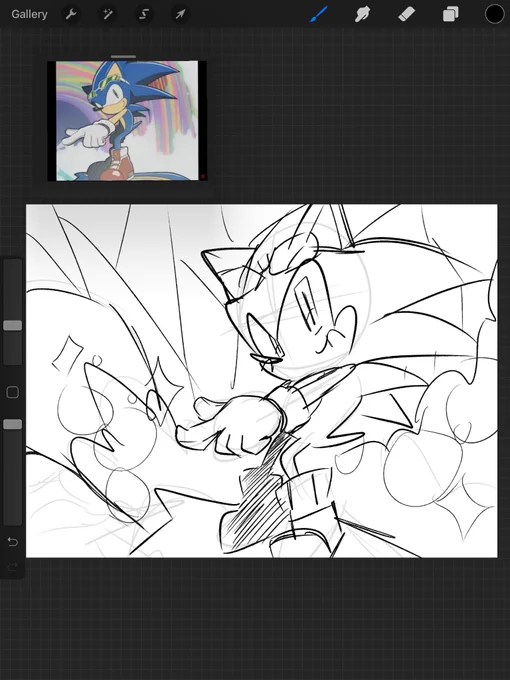 sonic when hes riding idk i never played riders 