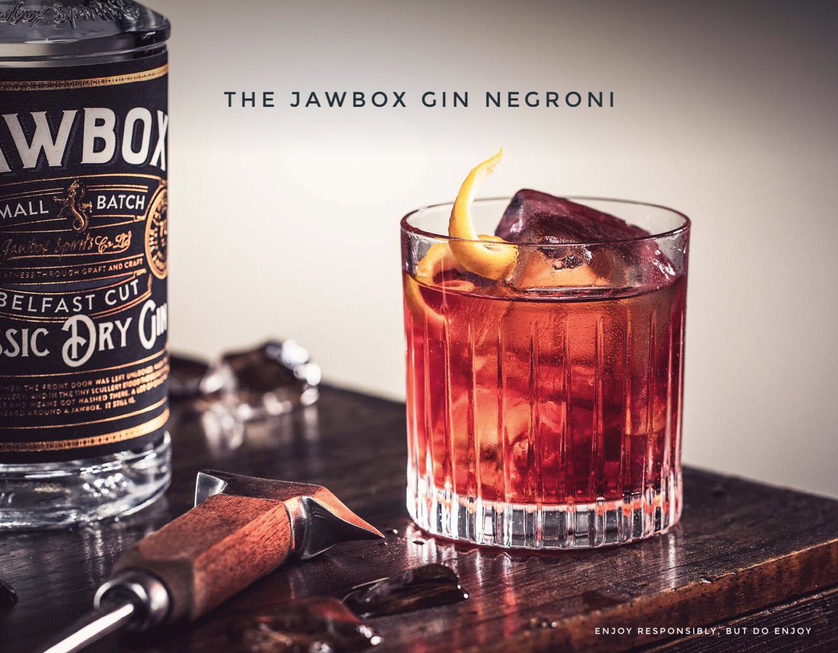 JawboxGerry (@jawboxgerry) on Twitter photo The <a href="/JawboxGin/">Jawbox Gin</a> #Negroni The Perfect Balance Of Jawbox Gin, Sweet Vermouth, Campari And Finished With A Garnish Of Fresh Orange Peel. Unbelievably Simple, Simply Unbelievable.
#jawbox #jawboxgin #jawboxnegroni #irishgin #gin #premiumgin
#DrinkResponsibly The <a href="/JawboxGin/">Jawbox Gin</a> #Negroni The Perfect Balance Of Jawbox Gin, Sweet Vermouth, Campari And Finished With A Garnish Of Fresh Orange Peel. Unbelievably Simple, Simply Unbelievable.
#jawbox #jawboxgin #jawboxnegroni #irishgin #gin #premiumgin
#DrinkResponsibly