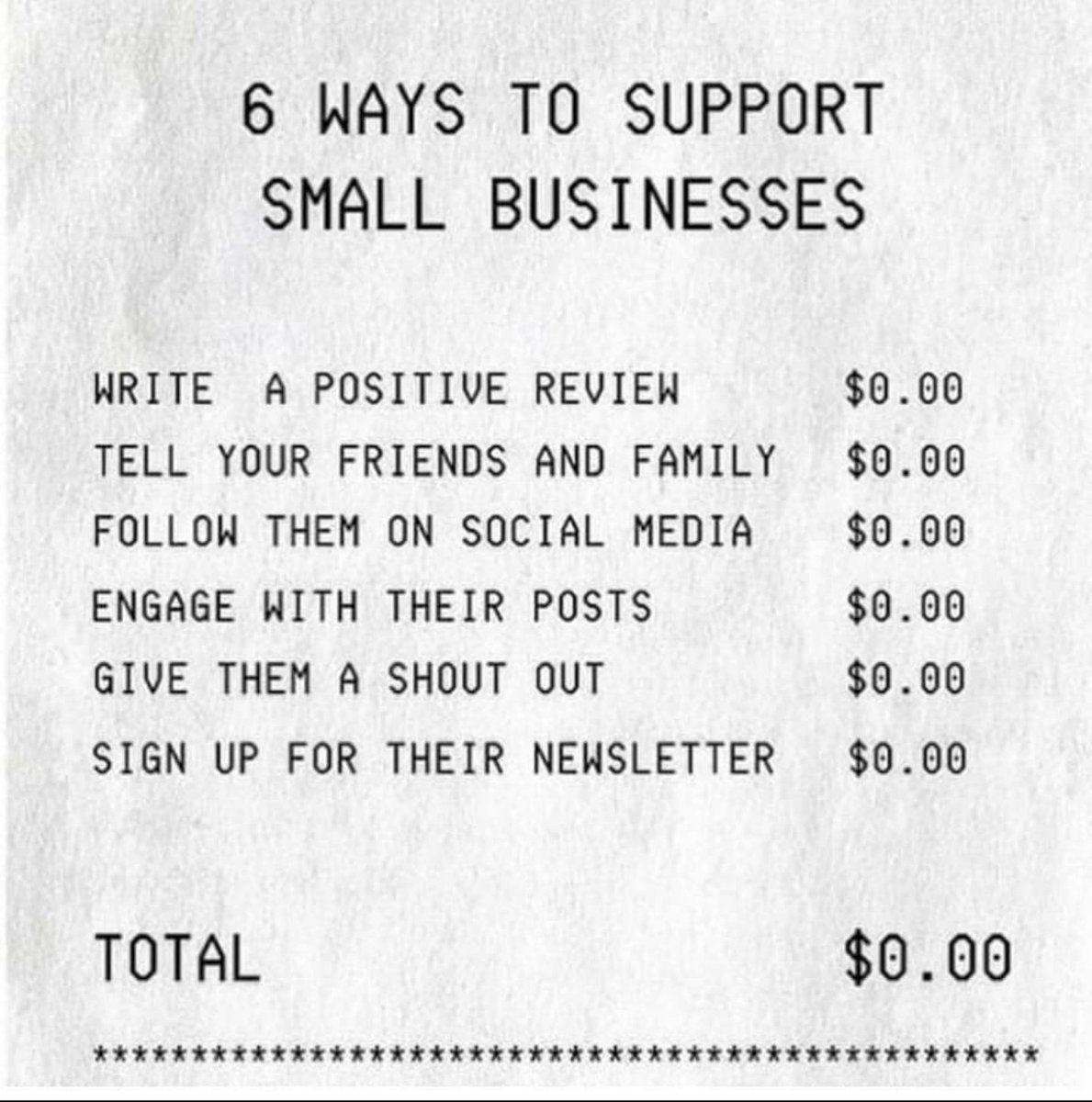 jswoodhams's tweet photo. 6 ways to support small businesses. https://t.co/KabLsrSxbl