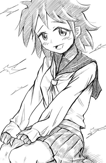 久々に静電気の子描いた 