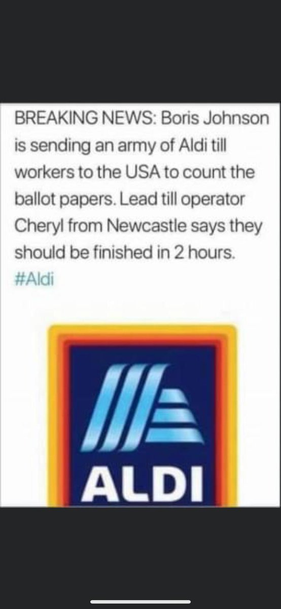#aldi #Election2020results