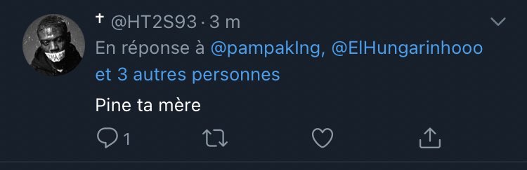 pampakIng's tweet photo. Aucune incitation à la haine là dedans : « folle » « dégoute » « pine ta mère » sont totalement des messages d’amour... dans un trip sadomaso...
#TeamPleureuse https://t.co/7XZ9IPU2Eb