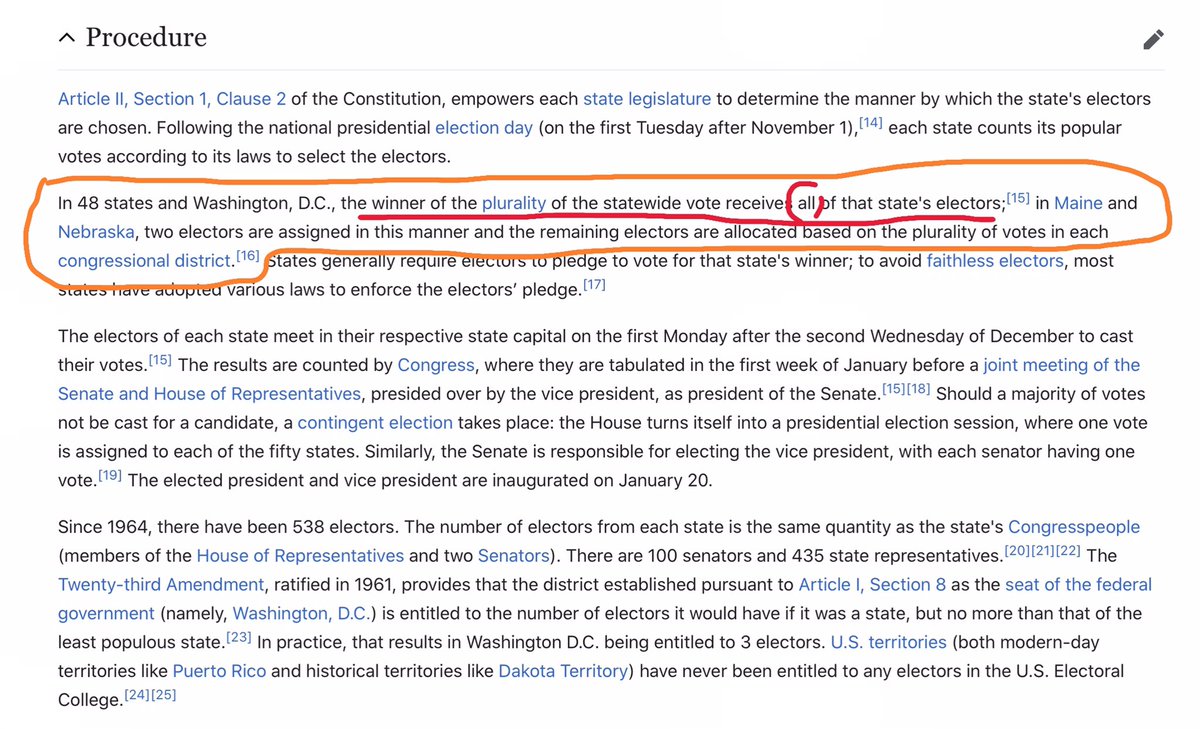 Democracy Shell GamesThe US Electoral College Presidential System is IMO unrepresentative - despite the claims that it isIn 48 states it gives all the electoral votes for the state to the winner, regardless of % of votesThe loser gets nothing 0