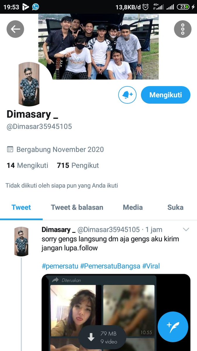 AndiEndymion's tweet photo. @Dimasar35945105 Uda gua follow ngab 0851-5644-5003 https://t.co/4q8F7qGANY
