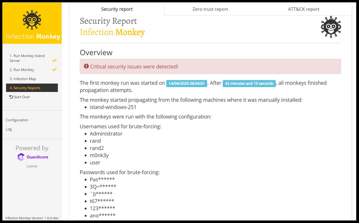 binitamshah's tweet image. Infection Monkey : An automated pentest tool ( The Infection Monkey is an open source security tool for testing a data center's resiliency to perimeter breaches and internal server infection) : github.com/guardicore/mon…