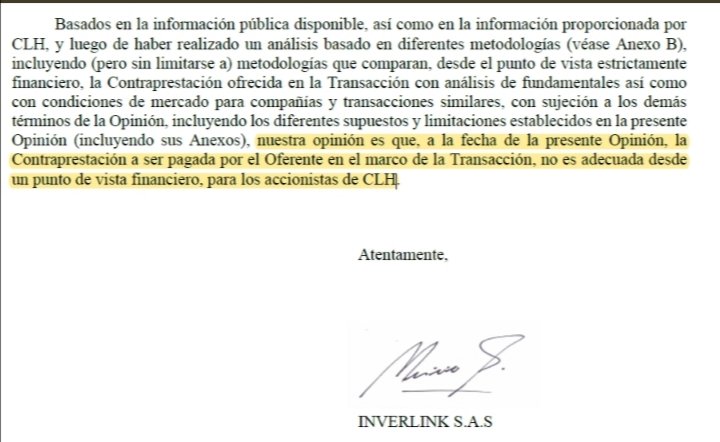 OrlandoSJFenix's tweet photo. Y QUE QUEDE para LA HISTORIA la opinión de #INVERLINK que es el Valorador Contratado por @CEMEX_Colombia CLH sobre EL PRECIO DE LA OPA DE CEMEX.
Nunca OLVIDE quienes le sugirieron VENDER aunque estuviera DESVALORIZADO.
Y si está ASUSTADO.. Venda.. Venda. Haga caso al Sistema.. https://t.co/iV6bn9bXyh
