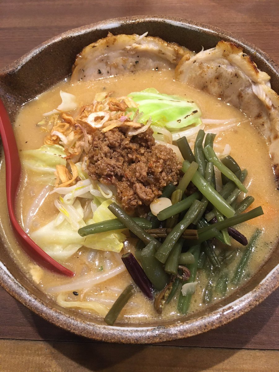 t520628k's tweet photo. #麺場田所商店　#田所商店　#味噌ラーメン　#ラーメン　

今日はコレ https://t.co/f1UWA8wqff