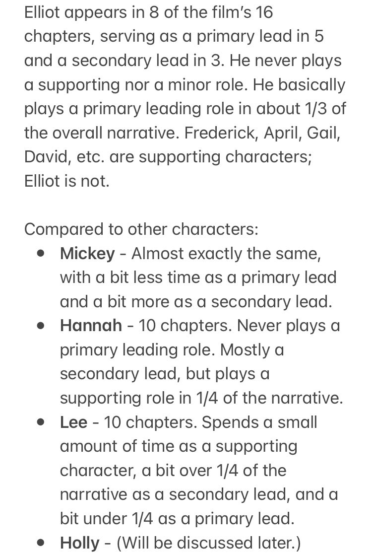 61. Michael Caine (Hannah and Her Sisters)Won S, belonged in LScreen time: 22.83%Use the ensemble argument if you like, but it doesn’t make sense to call Elliot a supporting role when he never plays one. (See attached explanation.)