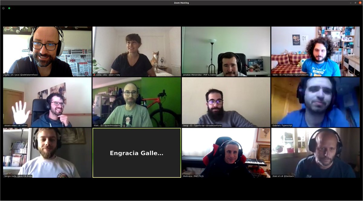 AgileAsturias's tweet image. Acabamos de terminar el Global Day of Coderetreat (coderetreat.org) 
Nos hemos juntado: @AsturiasHacking, @AsturPHP y @asturiasjs.
Ha estado genial, nos ha explotado la cabeza con las restricciones y se ha hecho corto.
Qué mas se puede pedir? Gracias!
#GDCR20  #GDCR2020