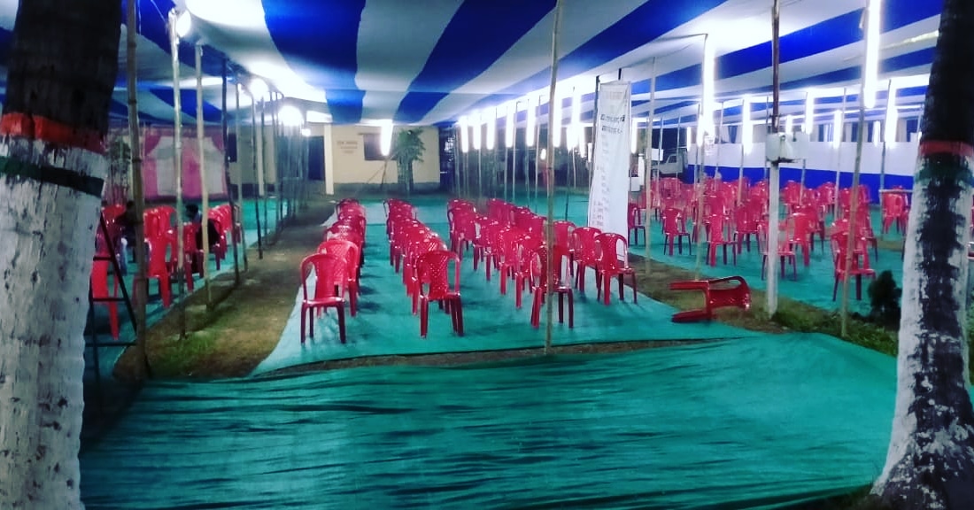 CEOBihar's tweet photo. Arrangement at EVM Collection centre, Purnea.
मास्क पहनकर बूथ चलेंगे, वोट करेंगे।
#BiharElections_ThirdPhase https://t.co/nj4aQhbhLy
