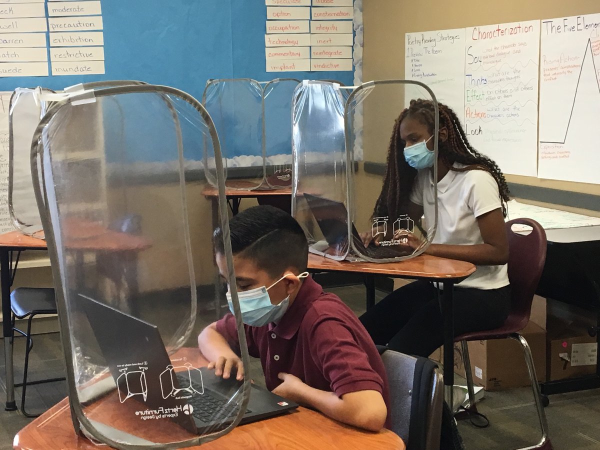 FallbrookAcade2's tweet photo. The classroom environment is safe and effective.  Thank you teachers and scholars for making this work! https://t.co/a52h1PiRwX