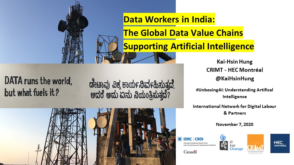 KaiHsinHung's tweet photo. Very excited to share my research on #DataWorkers at #UnboxingAI conference. To learn more about the #DataValueChain: https://t.co/dHspzprcMI
@JulianPosada0 @v_kluz @idilgalip @ltebrandner
@MinardiSaverio @gruberjona @demartin @vavacolor @ElinorWahal @AntonioCasilli
@ITforChange https://t.co/RX7GAudJgW