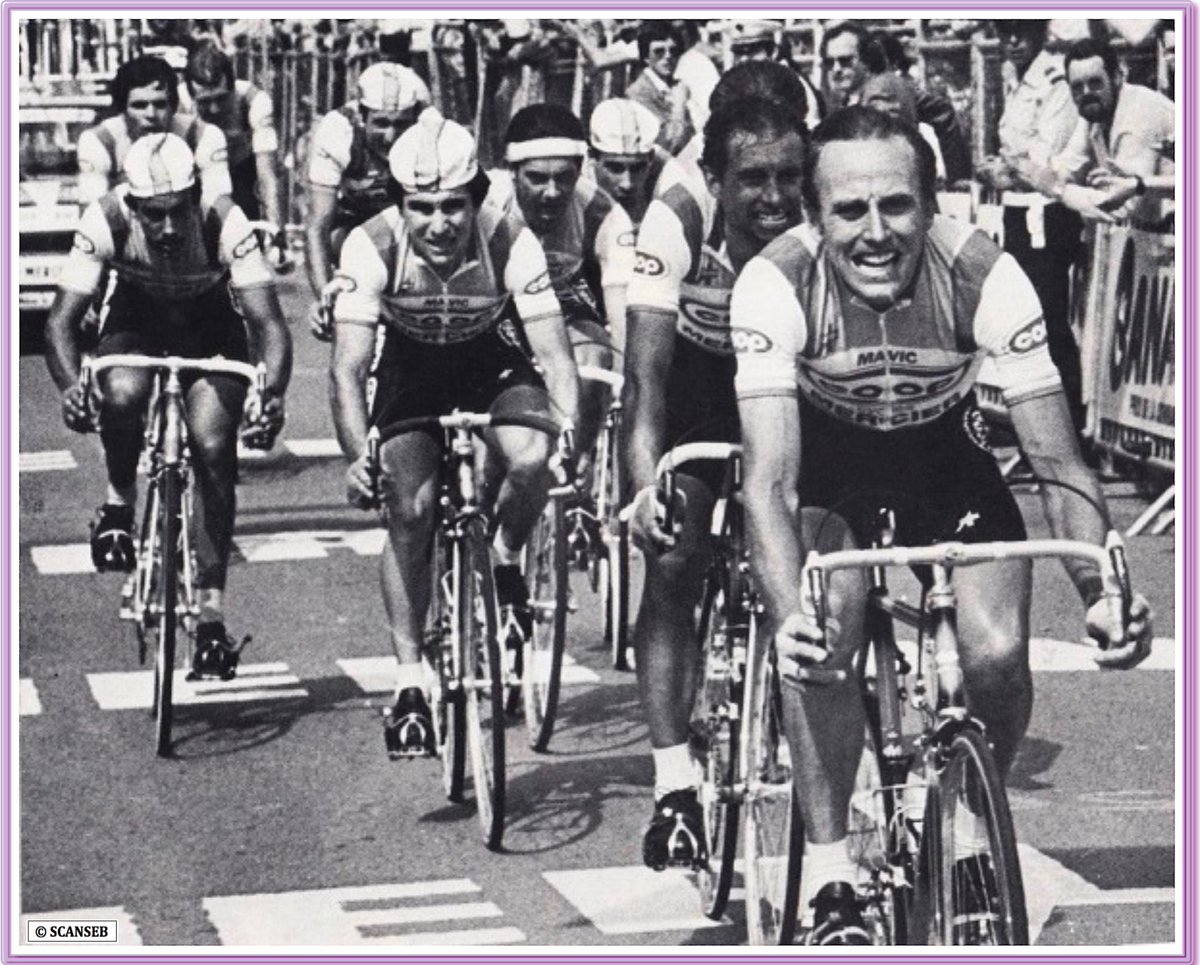 team_zoetemelk's tweet photo. La légende #Mercier écrit une nouvelle page
Triomphe au #CLMEquipe du #TDF83
Avec Captain #JoopZOETEMELK en tête
Avec Régis Clère, Le Bigault, Bazzo, Martin, Gautihier, Laurent...
#CoopMercier #CyclesMercier https://t.co/HW0aao6ypP
