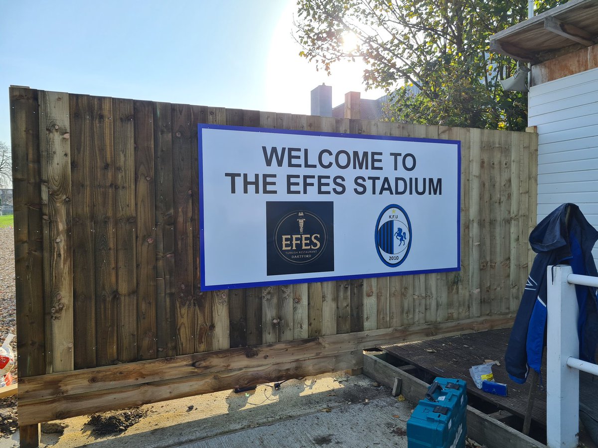 Work continues at the ground with another month lockdown. A few extra additions ready for the resumption of football at The <a href="/EfesDartford/">Efes Turkish Restaurant (Dartford)</a> Stadium 🔵⚽️