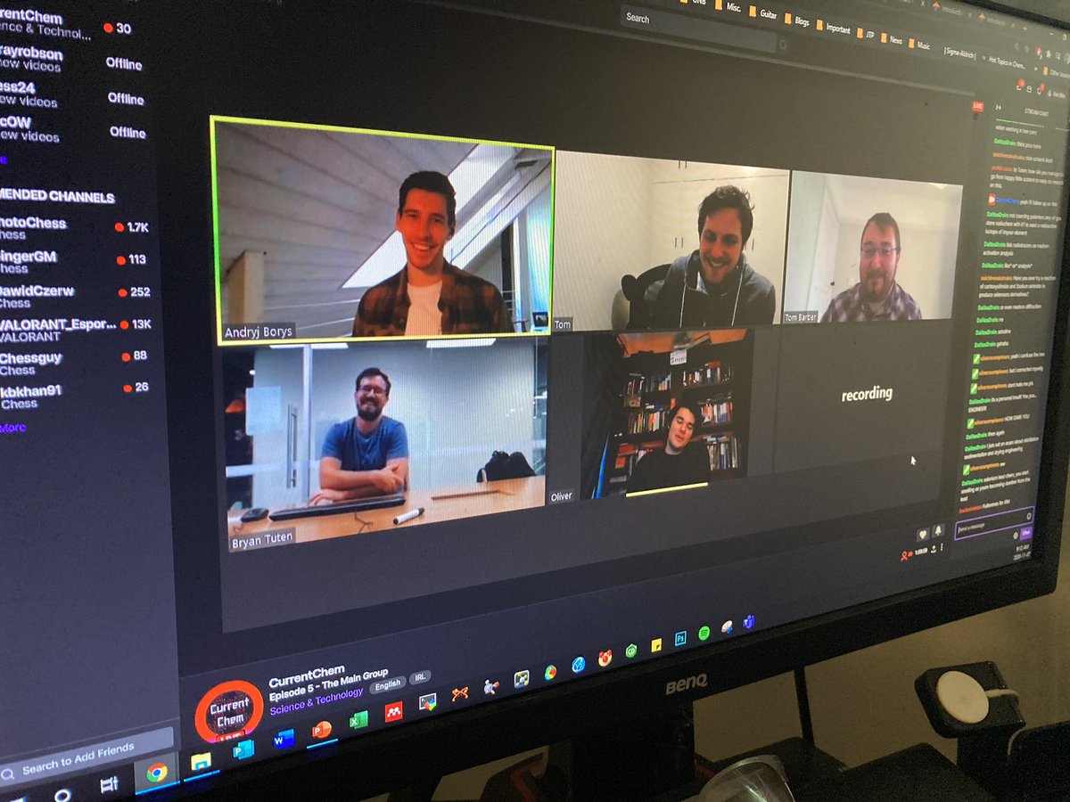BarboraBalonova's tweet photo. Nice to wake up on Saturday morning and watch @CurrentChem episode with @AndryjBorys 🙌 #phosphorus https://t.co/Bz4j0mdqku