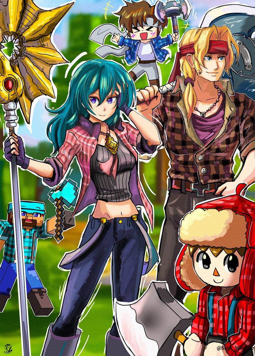 Stoic_Miiverse's tweet photo. ~Plaid and Axes~ #SmashBros #SuperSmashBrosUltimate https://t.co/EZ5oRkCjDs
