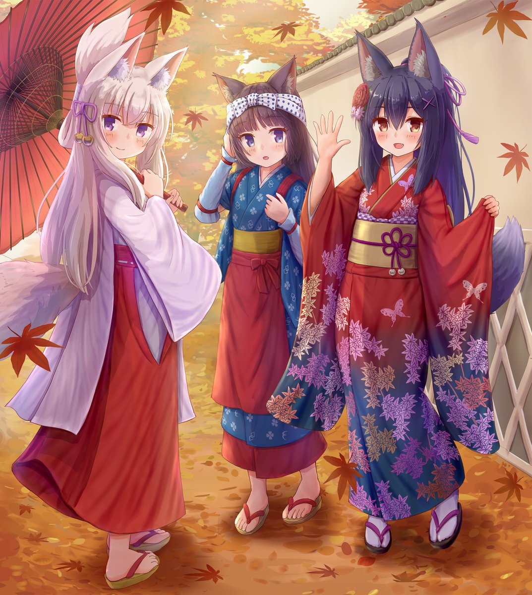いろは En Twitter 先日作成したイラストに全員キャラ入れてみした 左から順に 巫女狐娘の狐よゐ 猫耳娘の睦月 狐娘のくノ一ちゃん いろは En Twitter 先日作成したイラストに全員キャラ入れてみした 左から順に 巫女狐娘の狐よゐ 猫耳娘の睦月 狐娘のくノ一ちゃん