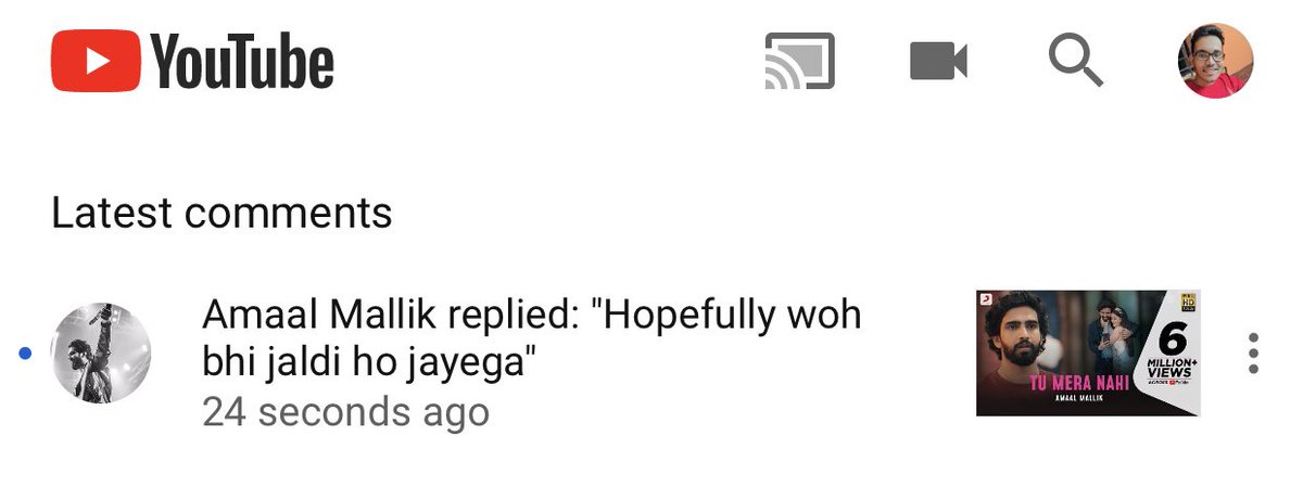 ItsRamiAbdullah's tweet photo. 2 Reply from @AmaalMallik
#TuMeraNahi #TMNVideo #TMNMoments https://t.co/UTbIRxV5AV