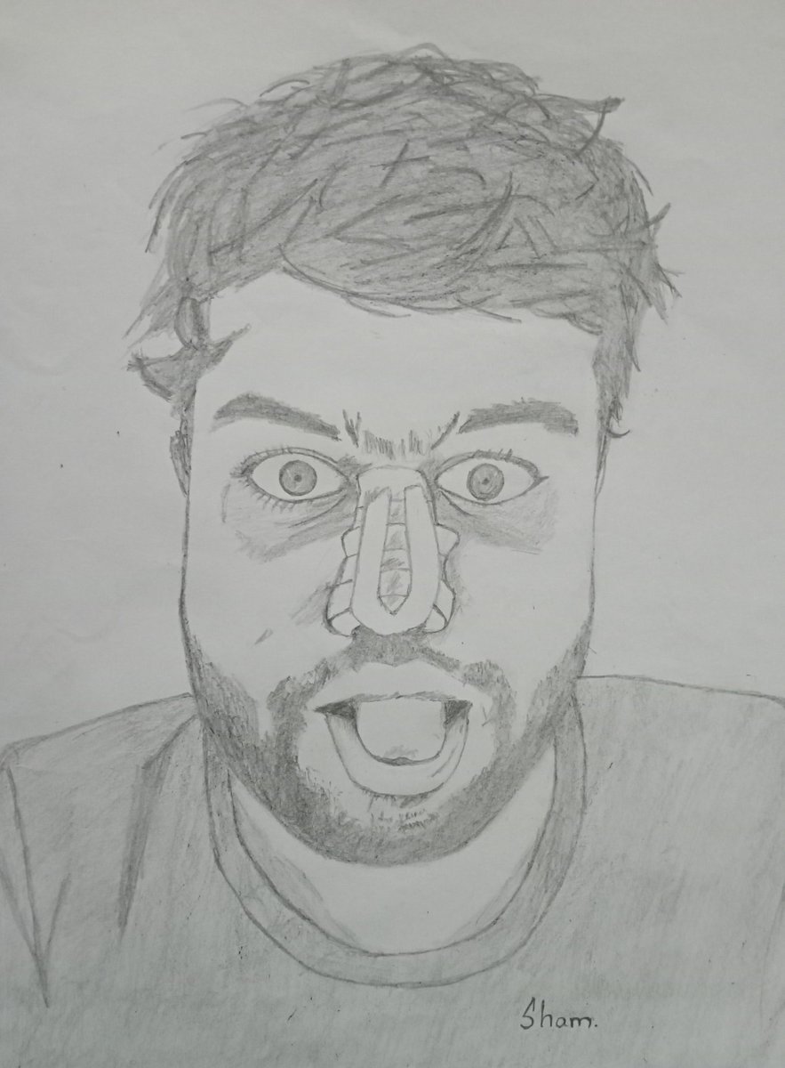 EA_Sham's tweet photo. @duckybhai love u Bhai ❤️ 

#not_an_artist https://t.co/jDNszXYBlH