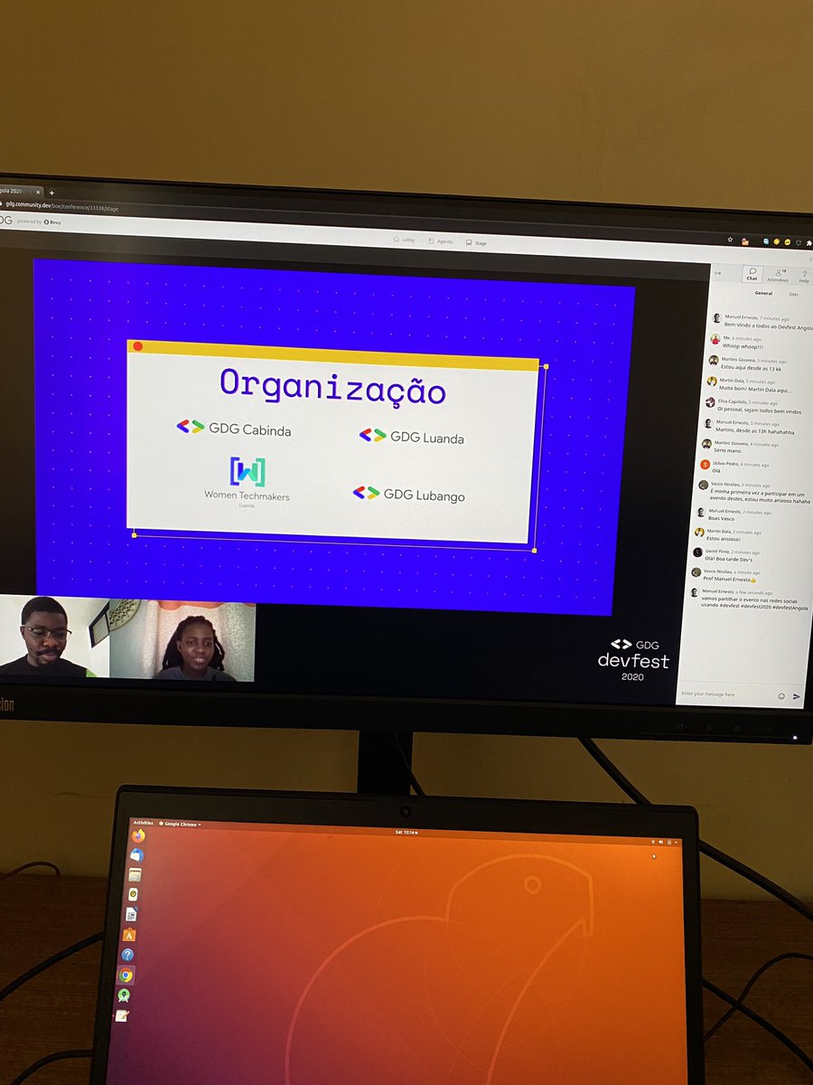edilson_ngulele's tweet image. DevFest Angola 2020 has just started.  Let’s gooooo! 😁😁

#devfest #devfest2020 #devfestAngola