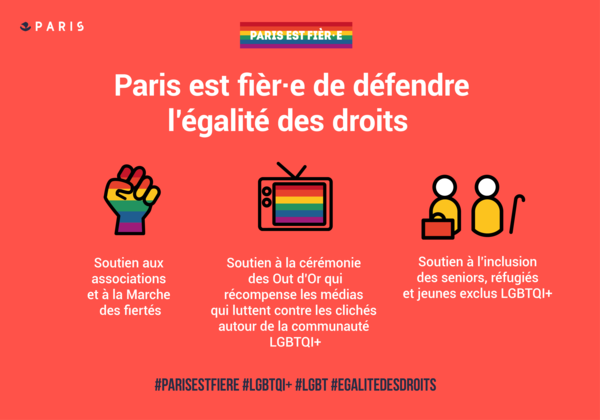 #PARISESTFIERE de soutenir le #droit d'être différent e
#LGBTQ #LGBTQI #seniors #jeunes #Refugees #EGALITEDESDROIT 
#Paris #France