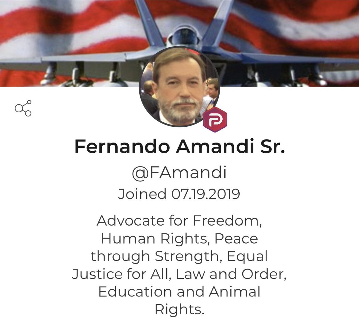 FernandoAmandi's tweet photo. I encourage all my followers to set up an account on Parler. We must have an alternative social platform which allows all to comment without censorship. Please join me at Parler too. I’d appreciate your retweet 👇🏻 https://t.co/NURbxjxl2T