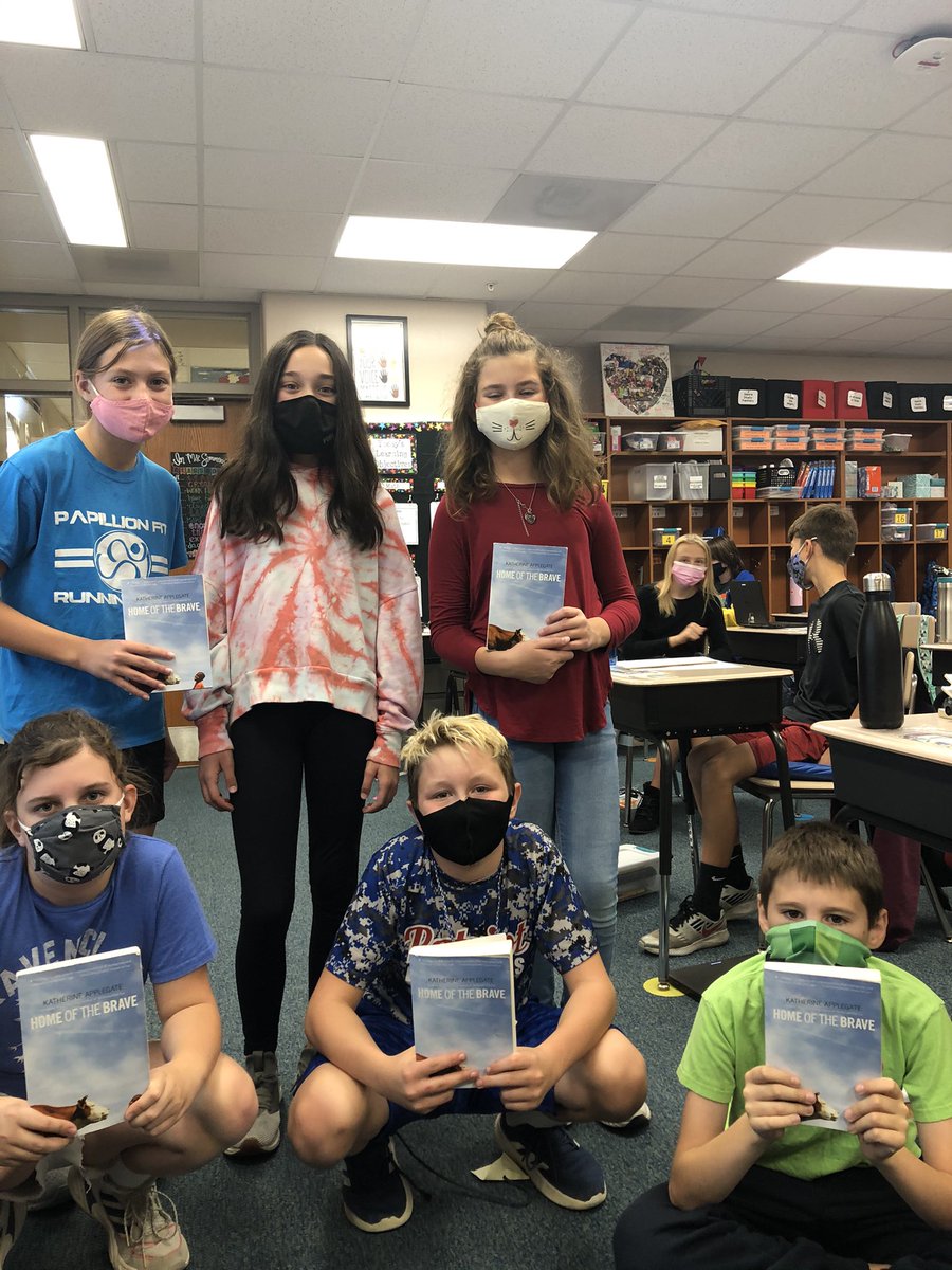 Ms_SimmonsClass's tweet photo. @kaaauthor We loved how you wrote Home of the Brave in poetry form.  We wish we knew how Kek's  mother found her way to America.  We would love for you to write a sequel from the mother's perspective. #GDTBAL @KerryLynne68 https://t.co/SZRhz9dXvx