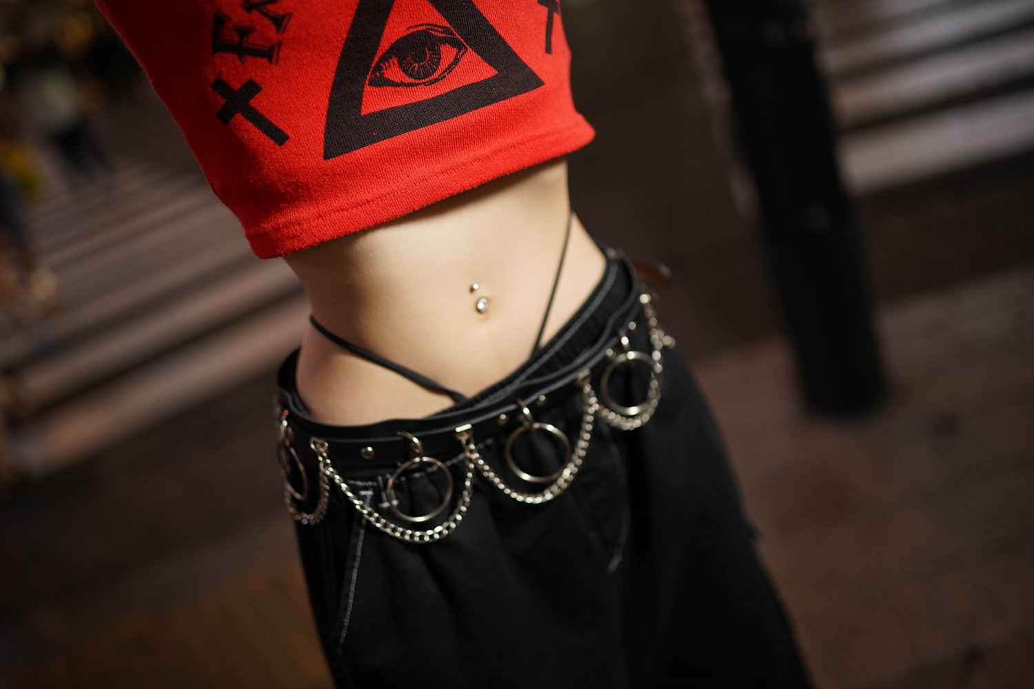 へそ miniministore キャミソール フロントツイスト へそ出し