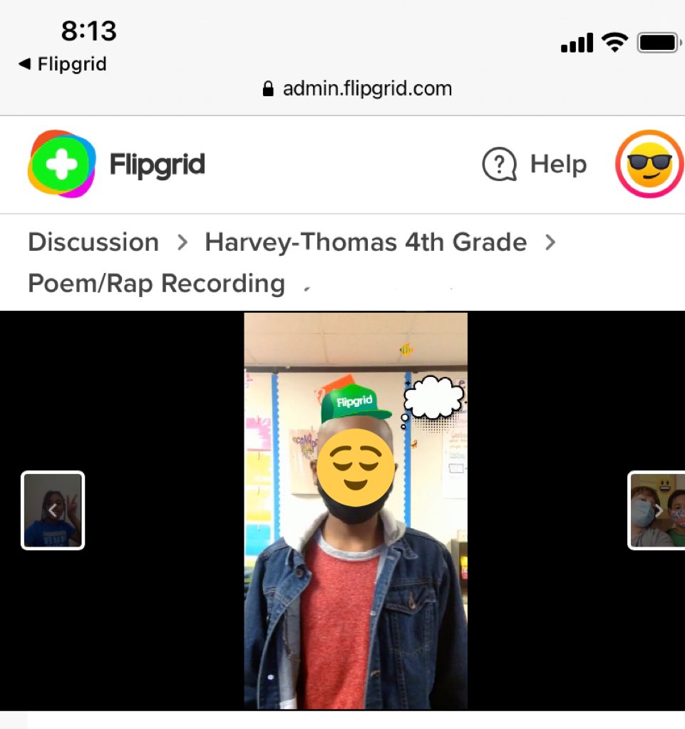 It was #FlipgridFriday in our classroom as students recited or rapped their own poem. Loved seeing their creativity and personality through this activity! 💚@Flipgrid @DowellElementa1