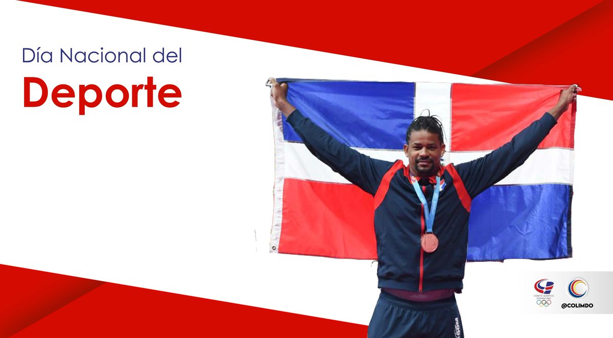 COLIMDO's tweet photo. 🇩🇴 En el #DiaNacionaldelDeporte se los dedicamos a todos nuestros abnegados atletas, los entrenadores y técnicos deportivos, a nuestros compañeros dirigentes que se entregan por la patria.
Gracias por cada uno de los momentos memorables.
#Colimdo #COD https://t.co/4gWJxDqvvZ