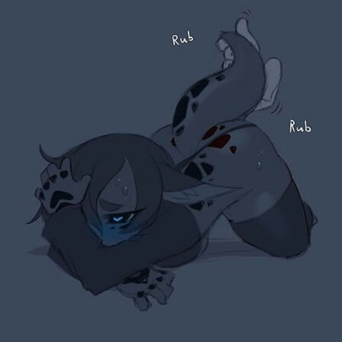 Her tail being rubbed and grabbed is a pretty big turn on for her. Don't forget to do that