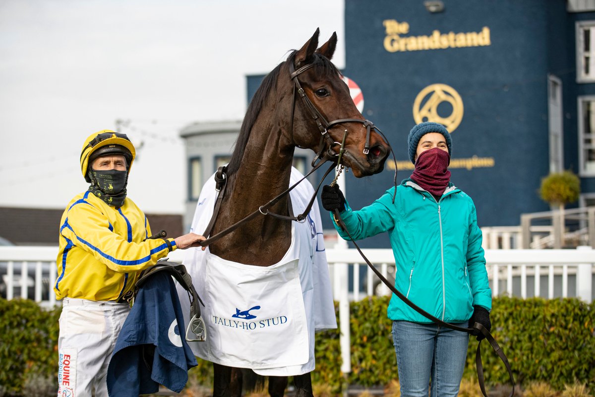 HRIRacing's tweet photo. We'll have some of what @kencondonracing is having. 

15 hours after Miss Amulet finished third in the Breeders' Cup Juvenile Fillies Turf, Ken pulls out a winner with COLFER KAY in the flat finale at @NaasRacecourse 🤯👏 https://t.co/5RfmcWgOm8