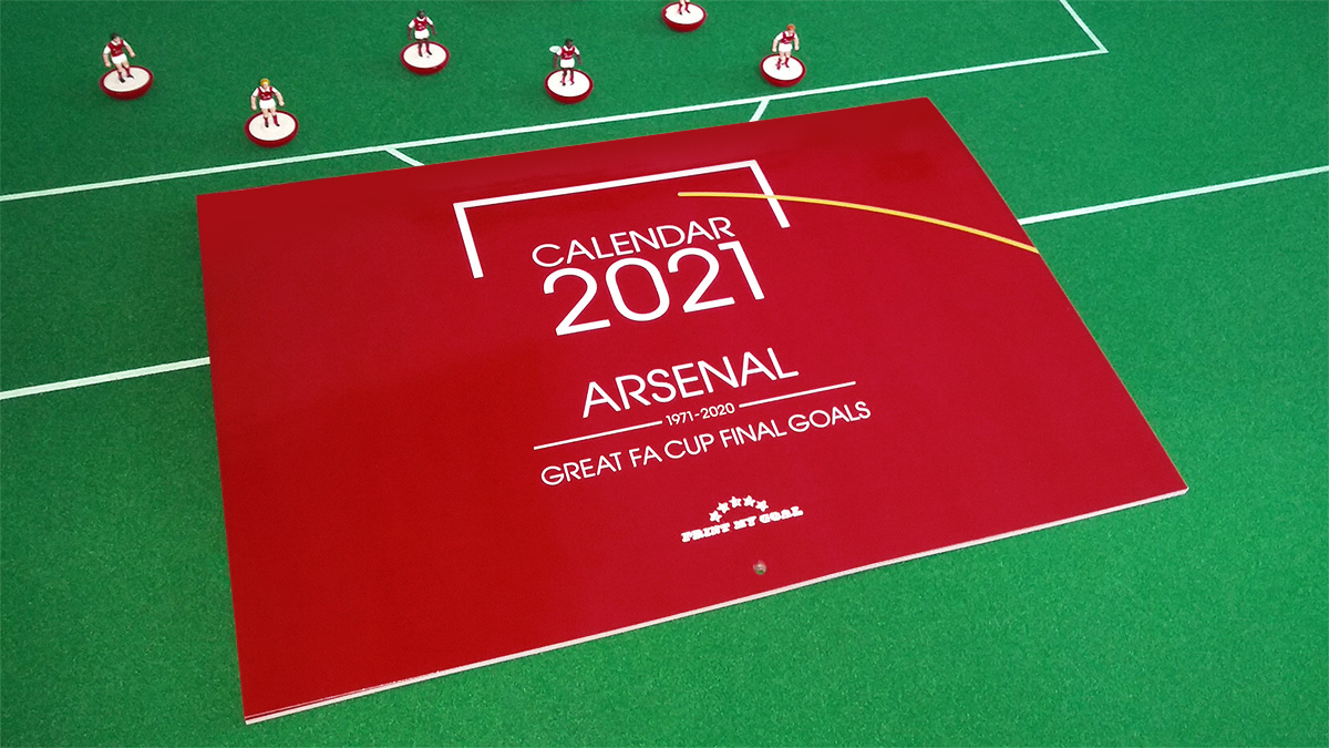 PrintMyGoal's tweet photo. Aubameyang 2020, Linighan 1993, George 1971, Cazorla 2014, Parlour 2002, Ramsey 2017, Sánchez 2015, Anelka 1998, Ljungberg 2002, Vieira 2005, Ramsey 2014, Sunderland 1979 – They're all in there!!! https://t.co/QsJ6gTkGMQ