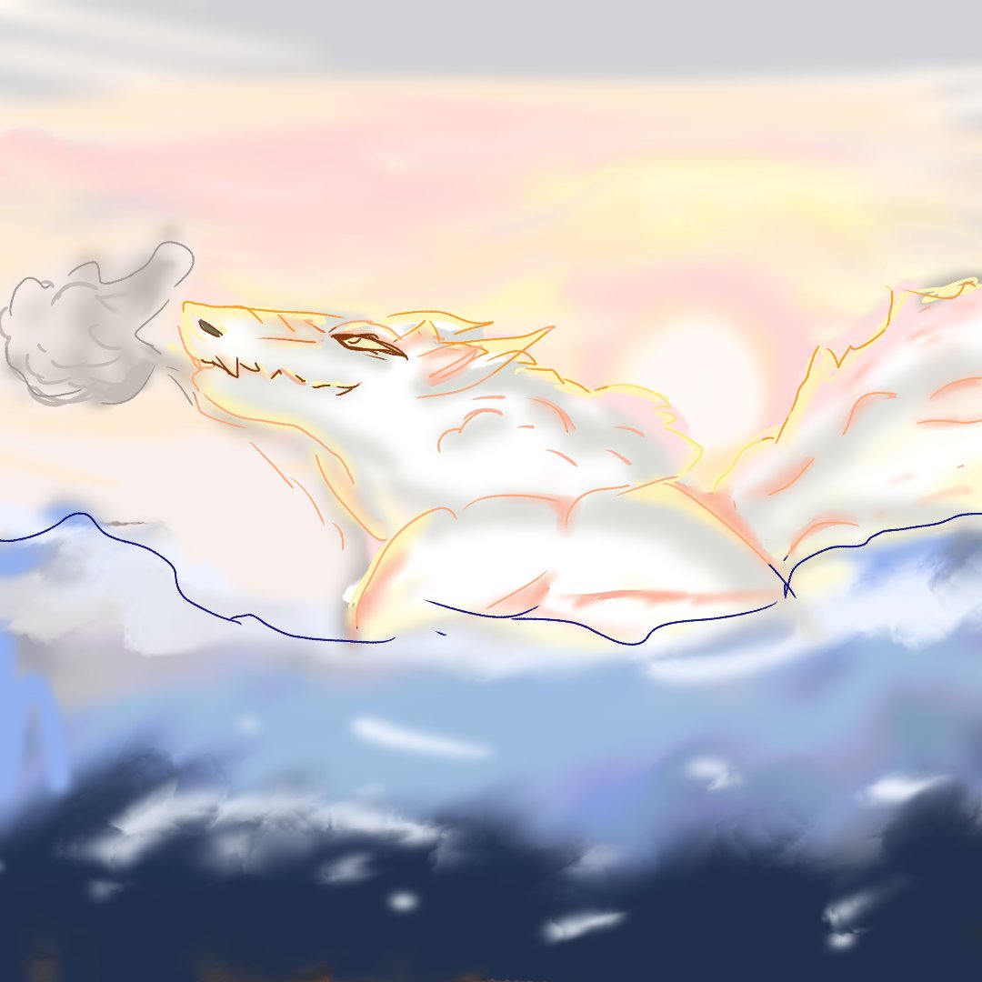 Laribhaven1's tweet photo. Quick doodle made out a cloud shape some weeks ago
#scribble #randomshape #dragon https://t.co/cJ1DCEyUWn