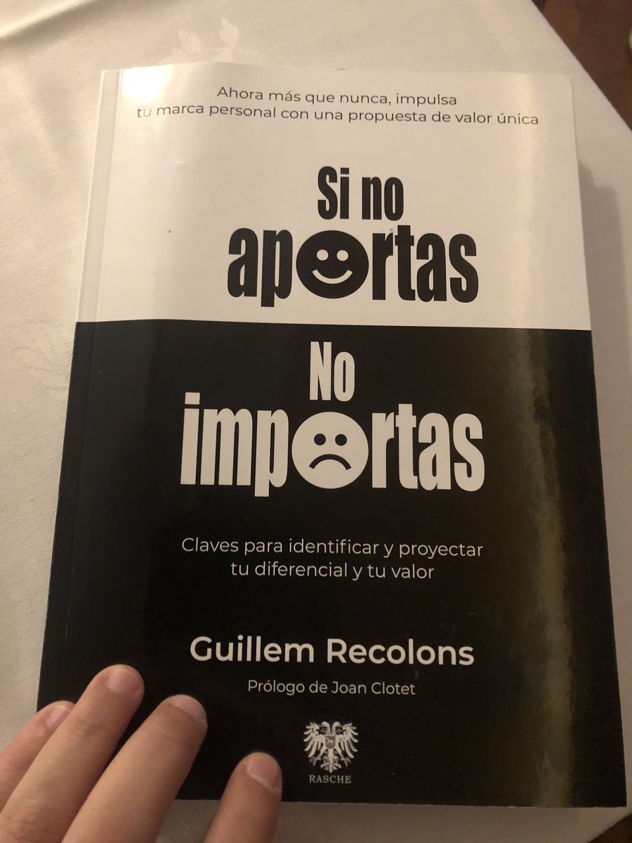 Magnífico libro de <a href="/GuillemRecolons/">Guillem Recolons #PersonalBranding</a> para mejorar la propia marca personal.