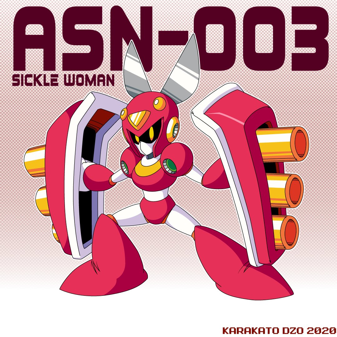 Karakato Ar Twitter Recently Beat Aforager S Fan Game Mega Man Ram And I Was In The Mood To Draw One Of Their Robot Masters Sickle Woman I Picked Her First Despite Being